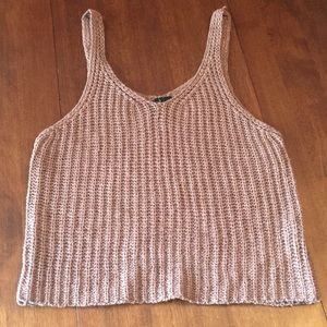 Moon&Madison cropped woven tank